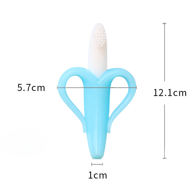 Wholesale Banana Silicone Teether Baby Toothbrush